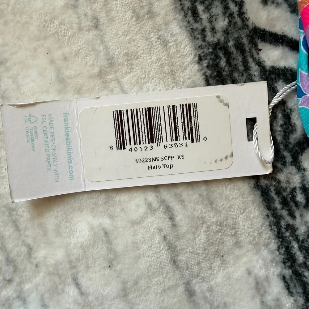 NWT Frankie’s Bikinis Halo Strapless Bikini Set size XS - Picture 8 of 11